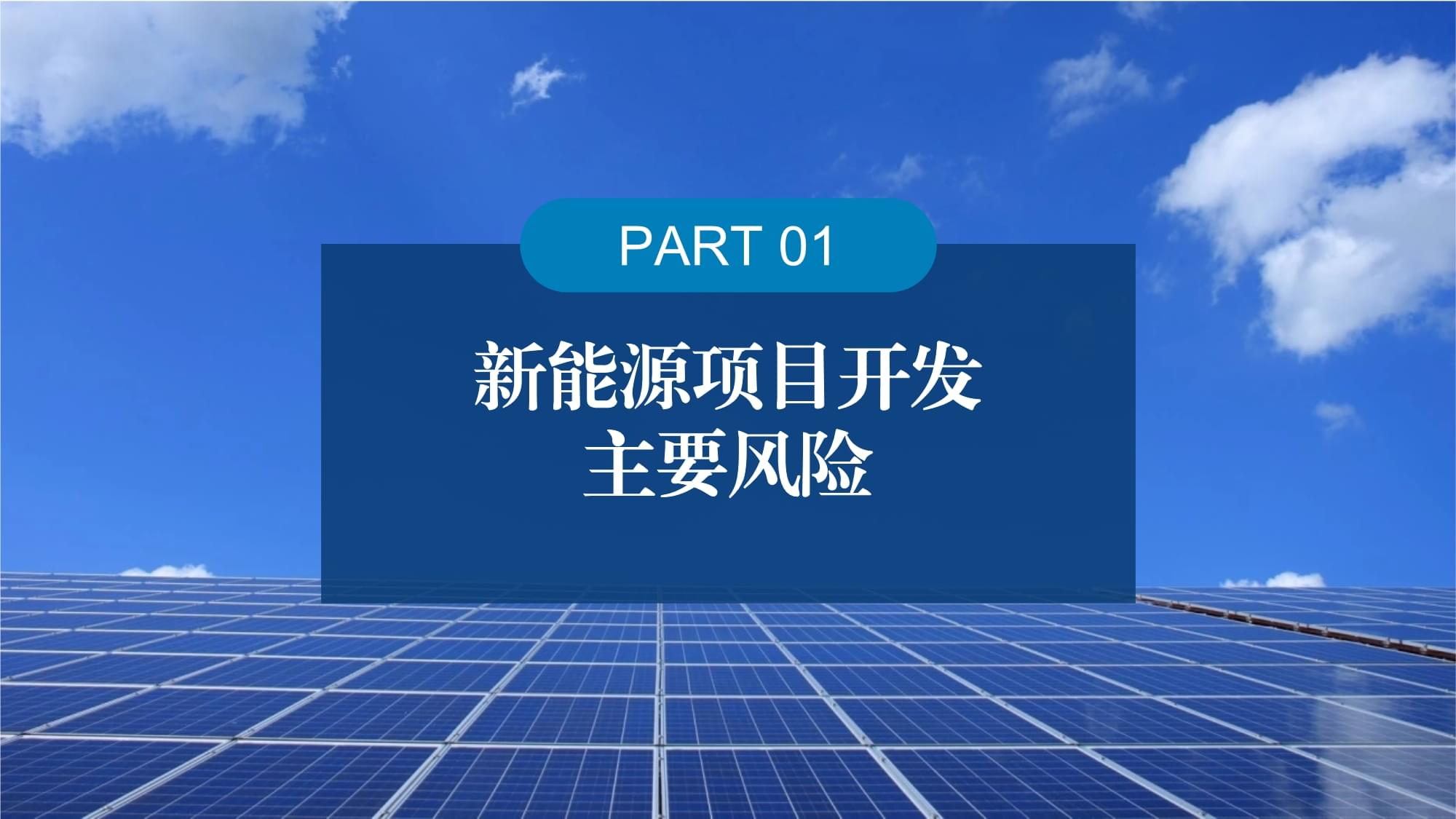 新能源項目投資開發(fā)風險與機遇應(yīng)對